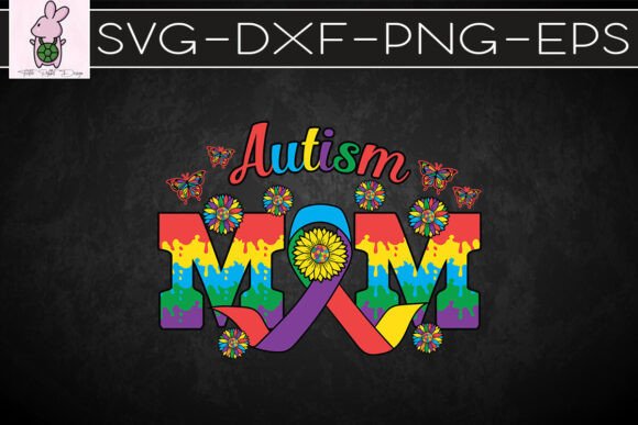 Autism Mom Awareness Love SVG for Graphics & Crafts