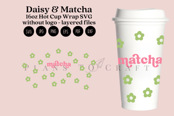 Daisy Matcha 16oz Hot Cup Tumbler Wrap Review