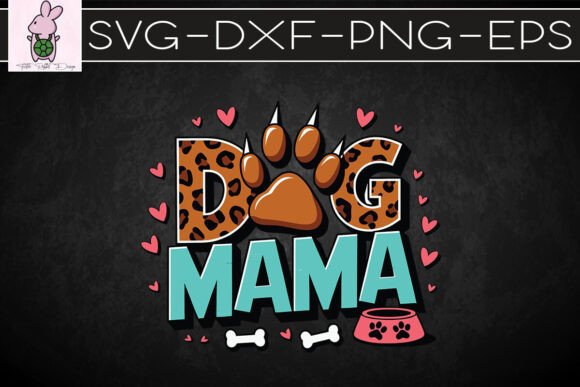 Dog Mama Vintage Mother s Day SVG Graphics & Crafts