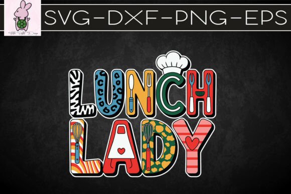 Lunch Lady Kitchen: Sublimation PNG Graphics for Crafts