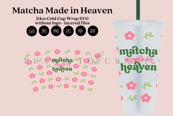 Matcha Made in Heaven Tumbler Wraps Graphics