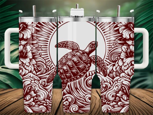 Moon Turtle Tumbler Wrap Graphics Review