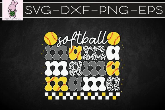 Softball Mama Love Sport Mom SVG for Crafts & Graphics